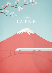 Vintage Travel Poster - Japan