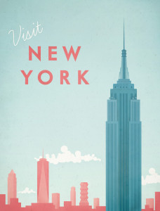 Vintage Travel Poster of New York City