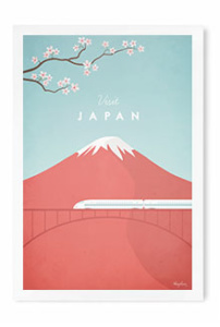Japan Vintage Travel Poster by Henry Rivers