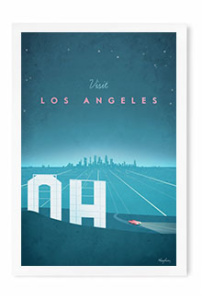 Los Angeles Vintage Travel Poster by Henry Rivers
