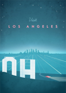 Los Angeles Vintage Travel Poster