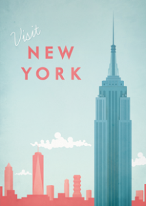 Vintage New York City Travel Poster