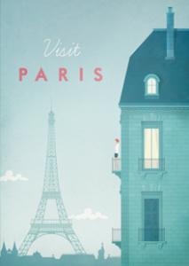 Vintage Paris Travel Poster Art Print