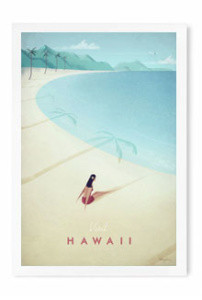 Hawaii Vintage Travel Poster Art Print by Henry Rivers
