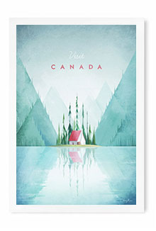 Canada Vintage Travel Poster Art by Henry Rivers